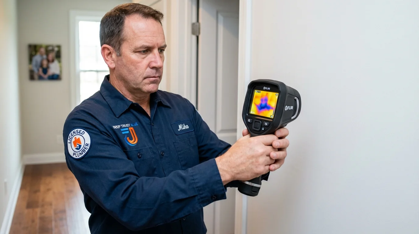 Thermal imaging leak detection by Johns Plumbing LLC in South Thomaston